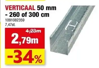 Hubo VERTICAAL 50 mm - 260 of 300 cm aanbieding
