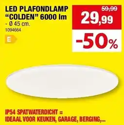 Hubo LED PLAFONDLAMP “COLDEN” 6000 lm aanbieding