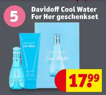 Kruidvat Davidoff Cool Water For Her geschenkset aanbieding