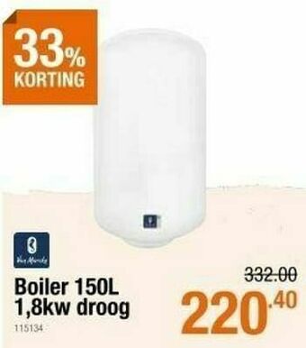 Cevo Boiler droog aanbieding