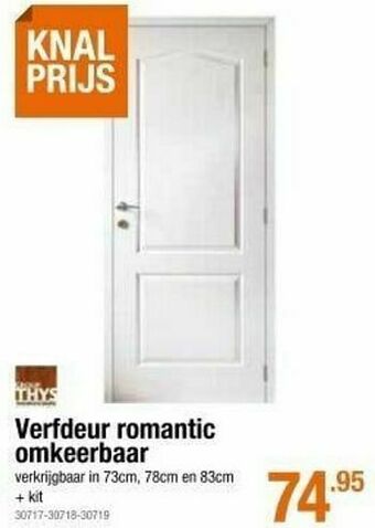 Cevo Verfdeur romantic omkeerbaar aanbieding