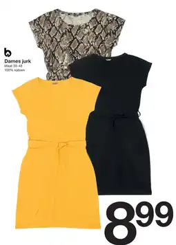 Zeeman Dames jurk Maat 36-48 aanbieding