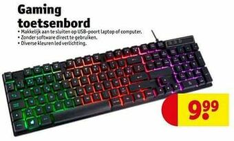 Kruidvat Gaming toetsenbord aanbieding