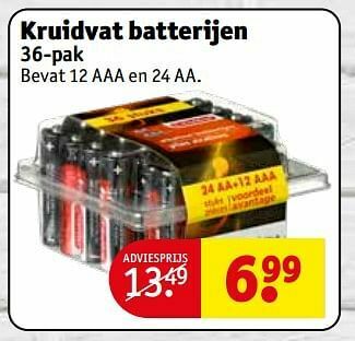 Kruidvat Kruidvat batterijen aanbieding
