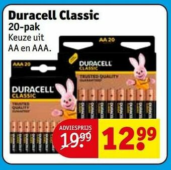 Kruidvat Duracell classic aanbieding