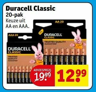 Kruidvat Duracell classic aanbieding