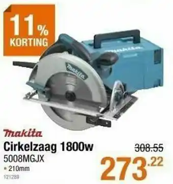 Makita cirkelzaag 1800w 5008mgjx