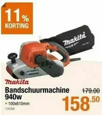 Cevo Makita bandschuurmachine 940w aanbieding