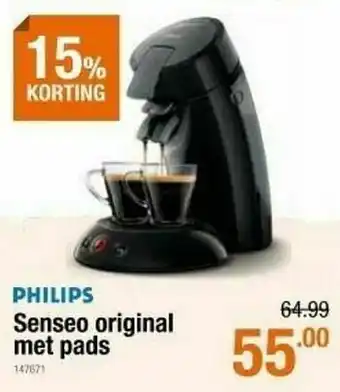 Cevo Philips senseo original met pads aanbieding