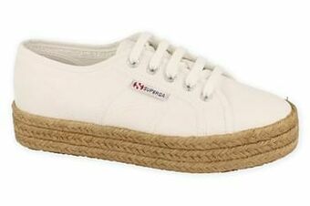Berca Shoes Superga Sneaker Laag Dames 2730 Cotropew - Wit aanbieding