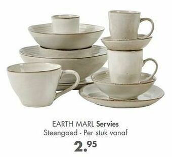 Casa Earth marl servies aanbieding