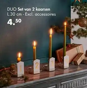 Casa Duo set van 2 kaarsen aanbieding