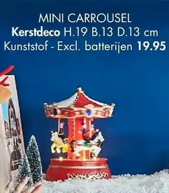 Mini carrousel kerstdeco