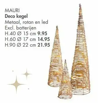 Casa Mauri deco kegel aanbieding