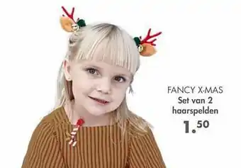 Casa Fancy x-mas set van 2 haarspelden aanbieding