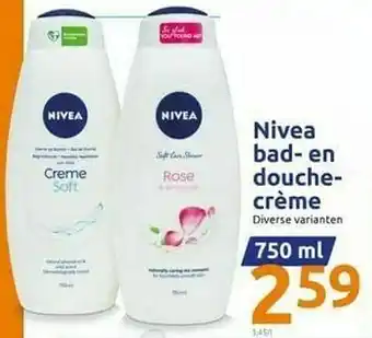 Nivea bad- en douche- crème