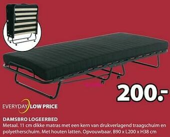 Jysk Damsbro logeerbed aanbieding