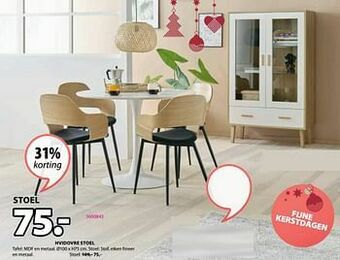 Jysk Hvidovre stoel aanbieding