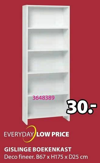 Jysk Gislinge boekenkast aanbieding
