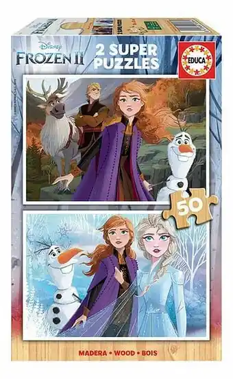 Dreamland Educa Borras puzzel 2-in-1 Disney Frozen II aanbieding