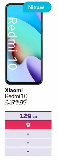 Proximus Xiaomi redmi 10 aanbieding