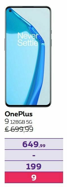 Proximus Oneplus 9 128gb 5g aanbieding