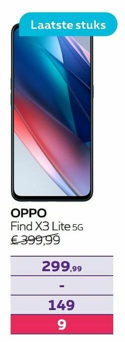 Proximus Oppo find x3 lite 5g aanbieding