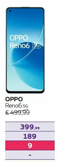 Proximus Oppo reno6 5g aanbieding