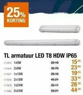 Cevo Tl armatuur led t8 how ip65 aanbieding