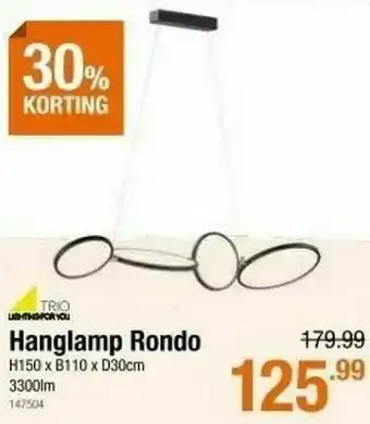 Cevo Hanglamp rondo aanbieding