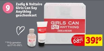 Kruidvat Zadig & Voltaire Girls Can Say Anything geschenkset aanbieding