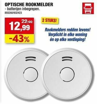 Hubo Optische rookmelder aanbieding