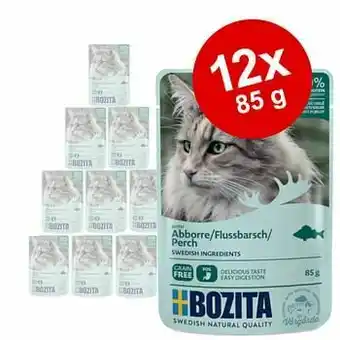 Zooplus 12x85g Stukjes in Gelei Pouch Rund Bozita Kattenvoer aanbieding