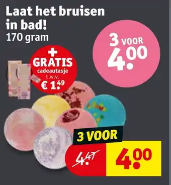 Kruidvat Laat het bruisen in bad! 170 gram aanbieding