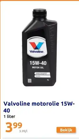 Action Valvoline motorolie 15W-40 1 liter aanbieding