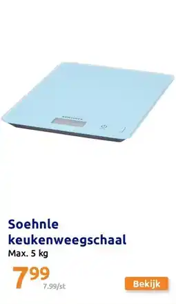 Action Soehnle keukenweegschaal aanbieding