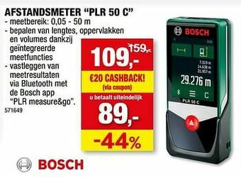 Bosch afstandsmeter plr 50 c