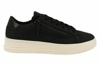Berca Shoes Esprit Sneaker Laag Dames Cambridge Functionele Rits - Zwart aanbieding