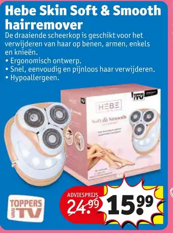 Kruidvat Hebe Skin Soft & Smooth hairremover aanbieding