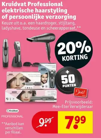 Kruidvat Kruidvat Professional elektrische haarstyling of persoonlijke verzorging aanbieding