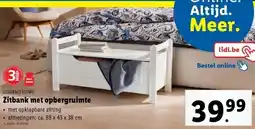 Lidl Zitbank met opbergruimte aanbieding