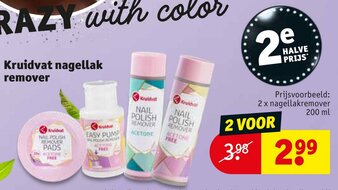 Kruidvat Kruidvat nagellak remover aanbieding