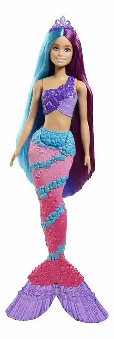 Dreamland Barbie mannequinpop Dreamtopia zeemeermin blauw en paars aanbieding
