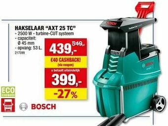 Hubo Bosch hakselaar axt 25 tc aanbieding