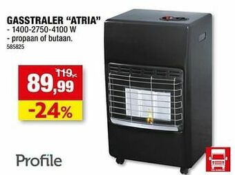 Hubo Profile gasstraler atria aanbieding