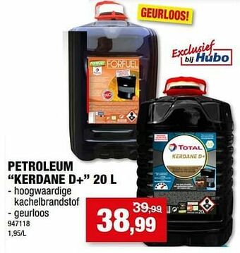 Hubo Petroleum kerdane d+ aanbieding