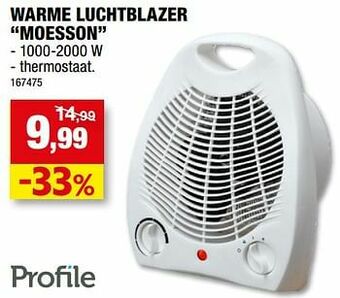 Hubo Profile warme luchtblazer moesson aanbieding