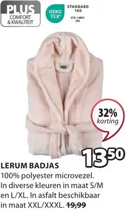 Jysk LERUM BADJAS aanbieding