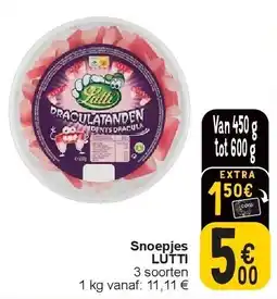 Cora Snoepjes LUTTI aanbieding