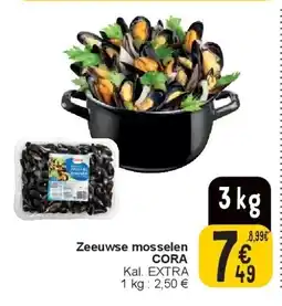 Cora Zeeuwse mosselen CORA aanbieding